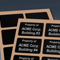 Blank Anodized Aluminum Labels