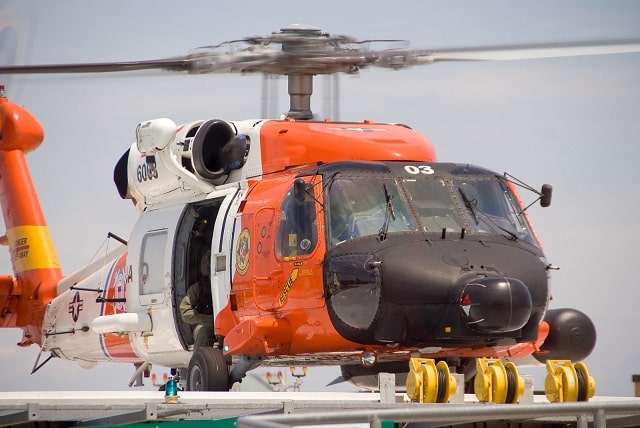 US Coast Guard helicopter