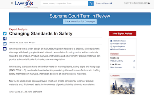 Changing Standards In Safety