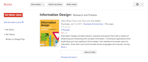 Information Design Research and Practice