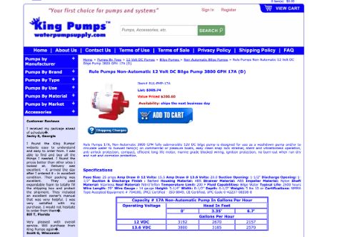 Rule Pumps 3800 GPH