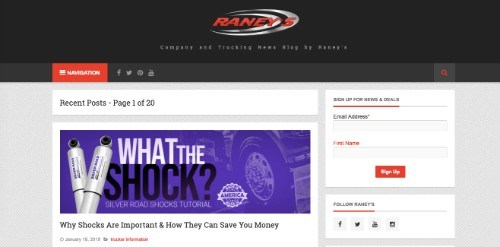 Raney's Company and Trucking News Blog