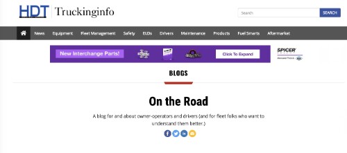TruckingInfo On the Road Blog