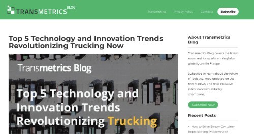 Top 5 Technology and Innovation Trends Revolutionizing Trucking Now