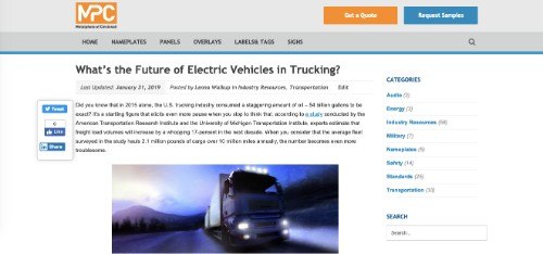 What’s the Future of Electric Vehicles in Trucking?