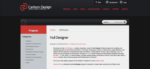 Carlson Design Hull Designer