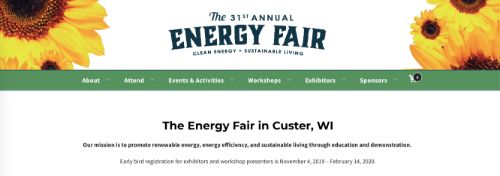 The 31st Annual Midwest Renewable Energy Association Energy Fair