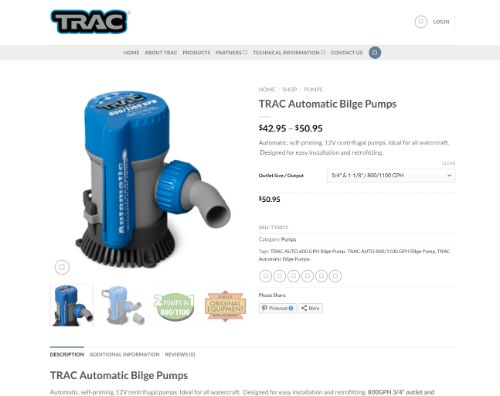 TRAC Automatic Bilge Pump