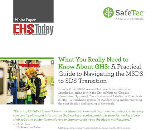 What You Really Need to Know About GHS A Practical Guide to Navigating the MSDS to SDS Transition