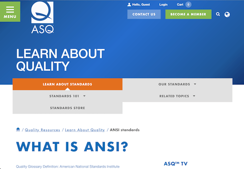 What is ANSI