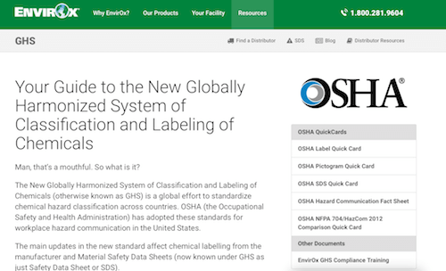 Your Guide to the New Globally Harmonized System of Classification and Labeling of Chemicals