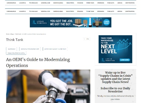 An OEM’s Guide to Modernizing Operations