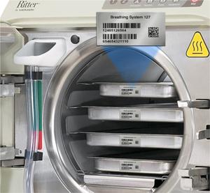 UDI asset tag on sterilization containers