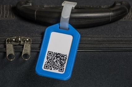 QR code on luggage tag