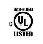 UL Listed Gas-Fired