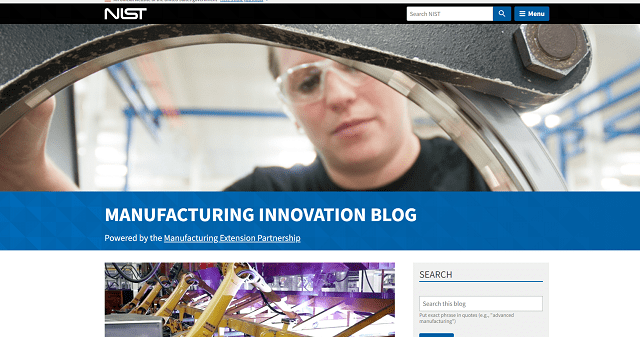NIST Manufacturing Innovation Blog